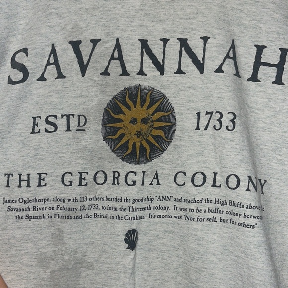 Savannah the Georgia colony established 1733 shirt - Picture 2 of 8